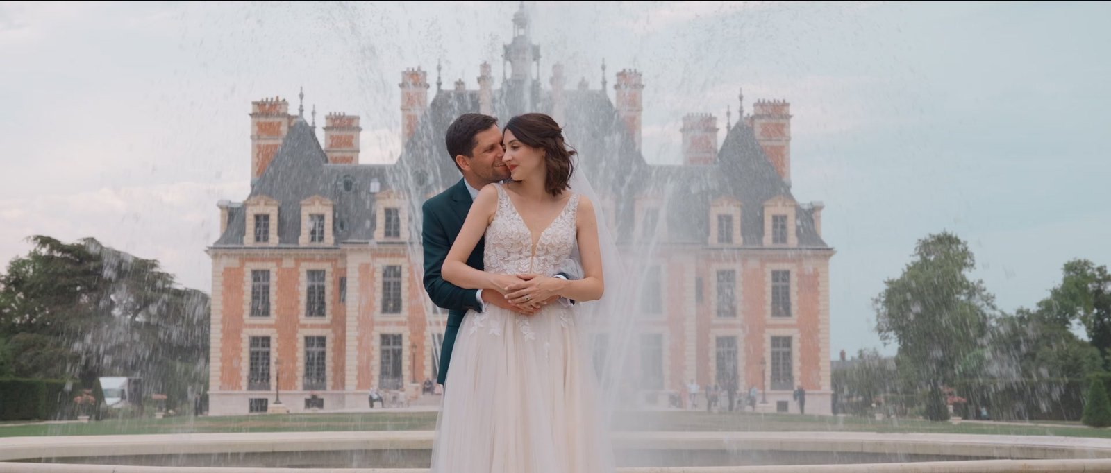 Lise et Valentin le jour de leur mariage